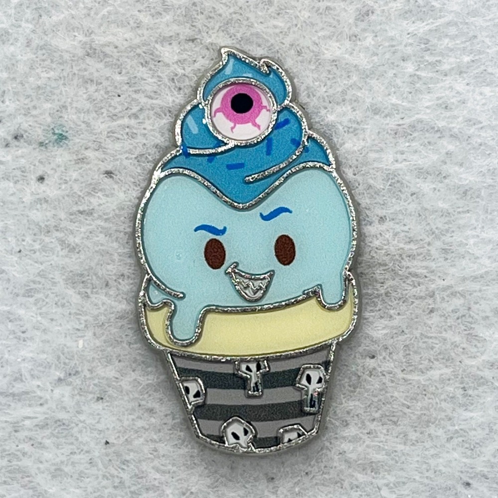 🔮 5/$25 Disney Munchling Collection Hades Blueberry Jam Ice Cream Cone Pin